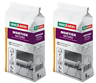 Parexlanko Lot de 2 Mortiers bâtard 5kg