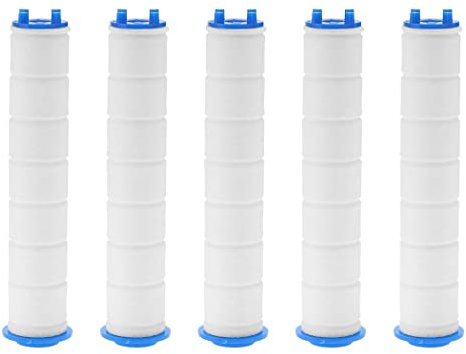 ZYWUOY 1/5Pcs Pp Filtri in Cotone, Soffione Doccia Filtri Ioni Negativi Pressurizzati Palmare Bagno Doccia Accessori 4.53 * 0.98 Pollici