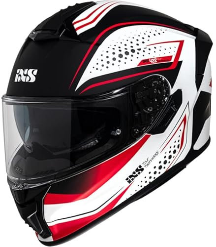 IXS iXS422 FG 2.2 Helm, weiß/rot, XS (53/54)