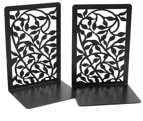 Lajiakoy® Buchstütze, Buchstützen Kreativ Metall Bücherhalter Bookends, Buch Halter, Unsichtbares Bücherregal, Bookends Buchstopper für DVD, CDs, Bücherregal, Büro, Schule