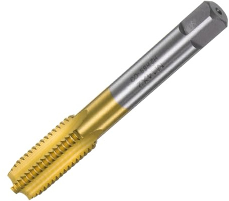 QUARKZMAN Metrisches M14x2 H2 M35 Gerade Nut Gewindeschneider zur Reparatur | Gewindebohrer Titanbeschichtet Hochgeschwindigkeitsstahl Schraubengewinde Fräsmaschine Gewindeschneidwerkzeug