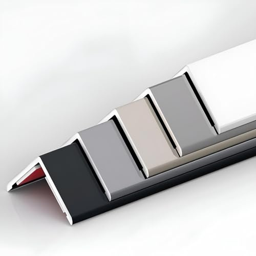 Aluminiumlegierung Eckenschutzprofil 100cm*3 Stück Selbstklebende Winkelleiste & Kantenschutz Für Wände Eckleiste Und Eckprofil Für Stilvolle Sicherheit In Heim & Büro(Matt-schwarz,Breite 2cm)