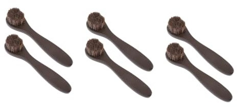 SOIMISS 6 Pz spazzola per scarpe a manico lungo spazzole per scarpe spazzola per scarpe da ballo scarpa spazzola per la pulizia delle scarpe in pelle strumento per lucidare le scarpe