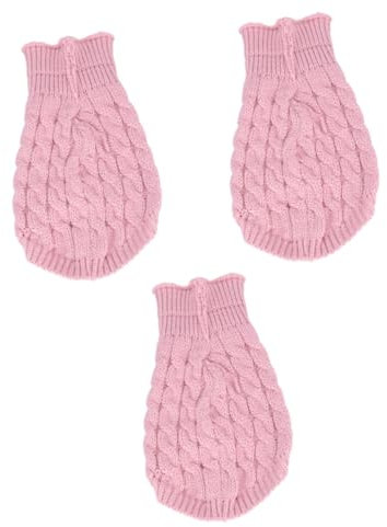 BESPORTBLE 3stücke Thin Sweater Fashion Pet Costume Strickpullover Für Hunde Und Welpen Hautfarbe XL Für Partys Geburtstage Und Outdoor-aktivitäten Bequem Und Stylisch
