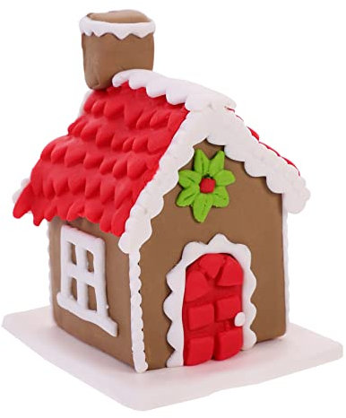 QUMIIRITY Weihnachtsdeko 3D-Ornament Mini-bastelset für Schreibtisch-Ornamente Schneehütte für Kuchendekoration