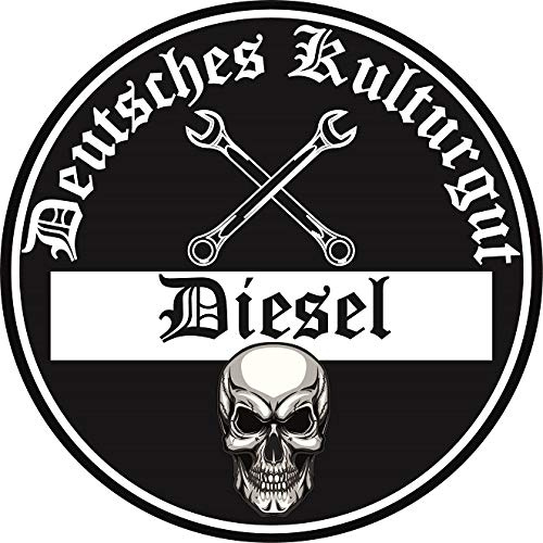 Diesel Deutsches Kulturgut Auto Aufkleber Sticker Feinstaub Umwelt Plakette ca. 8 cm