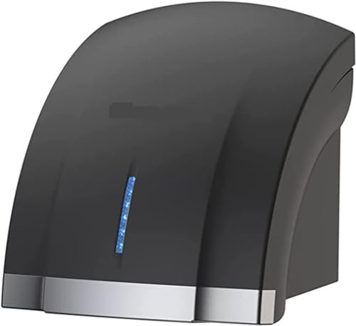 DMBBSAPBSH Elektrischer Händetrockner, automatisch, Wandtrockner, hohe Geschwindigkeit, für Toilette, Handtrockner mit intelligentem Induktionssensor (Nero)
