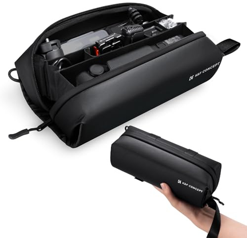 K&F CONCEPT Carrying Case for DJI Osmo Pocket 3 Creator Combo Accessories, Portable Travel Storage Holder Carry Bag Large Capacity Protective Handbag All in One Gadget Storage Bag for Pocket 3