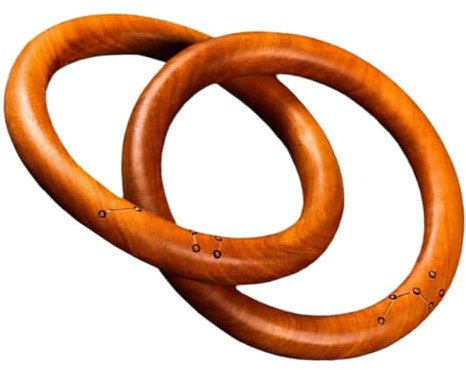 MAGICLULU Elegante Catena Decorativa con Nodo in Legno di Giuggiola Stile Europeo