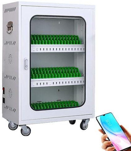 Portable USB Charging Station - Secure Mobile Phone Cabinet for Conference Rooms and Airports