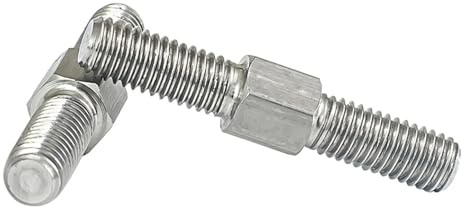 KSeSii 2 pezzi M6 filettatura sinistra e destra barra filettata a doppia estremità in acciaio inossidabile 304 barra filettata positiva e negativa bulloni prigionieri vite(M6x80mm-2Pcs)