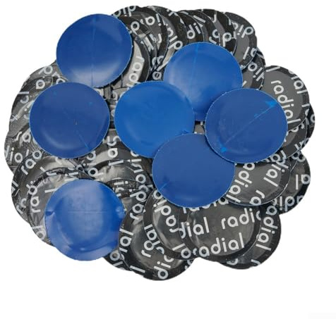 Gdfnmogo Lot de 50 rustines de réparation de pneus de voiture, kit de réparation rond en caoutchouc pour réparation de crevaison de véhicule, 32 mm de diamètre, outil d'entretien automobile