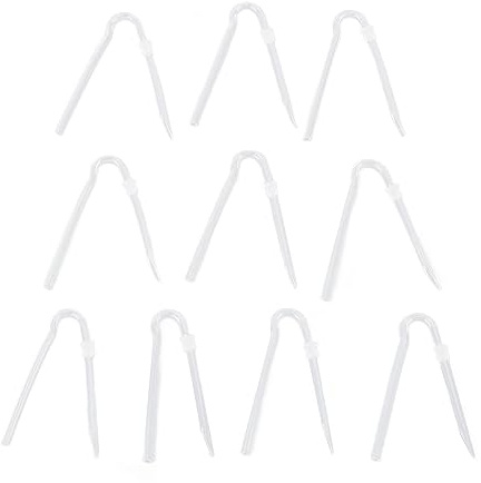 10pcs Tipo R Sostituzione Rostituzione R Forma Preformati Tubi di aiuto audio con tubo Blocco 3,6 x 2 mm per dispositivi di apparecchio acustico