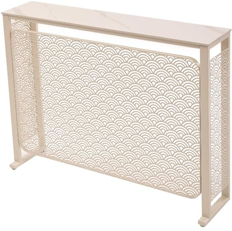 WAMJ AQDY Couvre Radiateur, Cache Radiateur en Fonte, Meuble Décoratif D'entrée, pour la Maison, la Chambre à Coucher ou Le Bureau(White,100x25x90 cm)