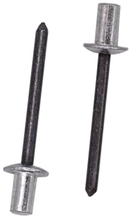 SKIR'CO Rivetti ciechi a estremità chiusa, 4,8 x 8,5 mm, in alluminio, testa a cupola, mandrino in acciaio, rivetti sigillati, 20 pezzi