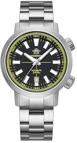 ADDIESDIVE 42mm Reloj de Buceo para Hombre con Bisel Interior Giratorio Movimiento Mecánico 8215 Resistente al Agua 200m Cristal de Zafiro BGW9 Luminoso Reloj analógico de Acero Inoxidable AD2093