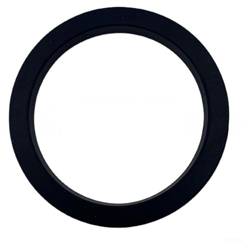 Desiumite Schwarze Silikondichtung, Ersatz für Carimali-Kaffeemaschine, Gruppenkopfdichtung, 69 mm x 56 mm x 7,5 mm, hitzebeständige und langlebige Abdichtung für optimalen Ring