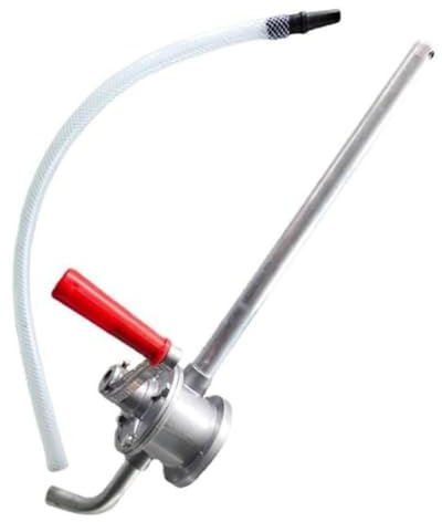 NiuLumea Pompe rotative à tambour à manivelle - Pompe de transfert de carburant et de gaz - 10 gallons - Avec adaptateur de 5,1 cm, 10 GPM, barils et tambours