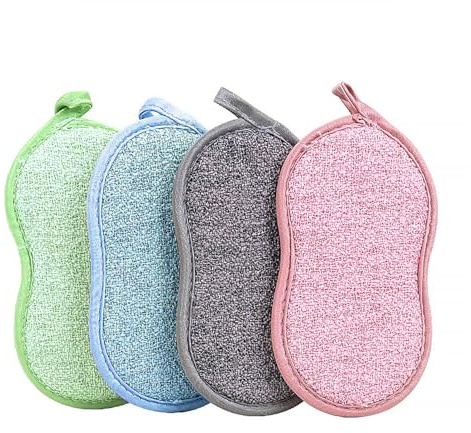 6 Pack Reusable Washing Up Sponge Double Sided Kitchen Cleaning Sponges | Cleaning Sponges Non-Scratch Eco-Friendly Durable Dish Sponge,dish scrubber sponge washing sponges For Dishes Cutlery & More