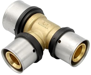 Pipetec Pressfitting T Stück 32x26x26 mm TH Kontur Verbundrohr, DVGW, TH-Profil