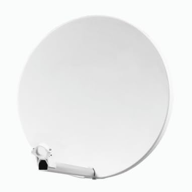 HDSAT Parabole Satellite Fibre Composite Blanche 60cm + Brides INOX Anti Corrosion