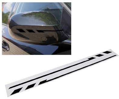 Foliatec PIN Striping Mirror Cap Aufkleber Auto Sticker Zierstreifen für Außenspiegel, schwarz