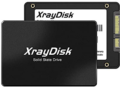 Xraydisk Sata3 - Unidad interna de estado sólido SSD SATA III de 1 TB 3D NAND TLC de 2.5 pulgadas (velocidad de lectura de hasta 540 MB/s) compatible con laptop y PC de escritorio (1 TB, negro)
