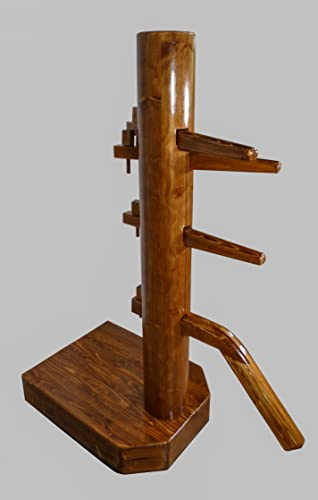dummymaker Wing Chun Holzpuppe (01 Walnuss), 165 cm, Beidhändig, Fichtenholz und Kiefernholz, Martial Artists, All Ages, Unisex