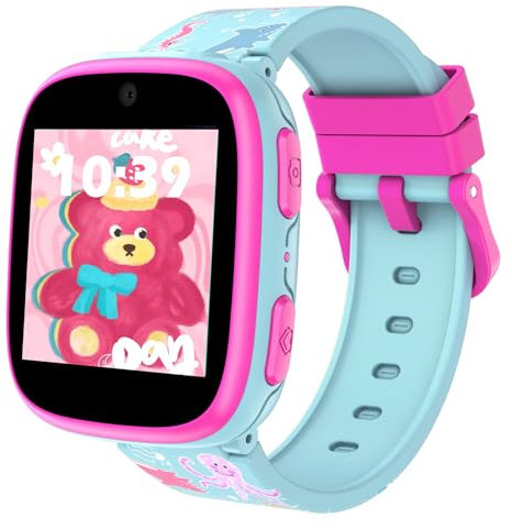 Smooce 2024 Newest Kids Smart Watch,Smartwatch for Kids with 15 Games Audio Books Time Teacher Camera Pedometer Recorder Video, Early Educational Learning Toy for 3-8 years Boys Girls Gifts