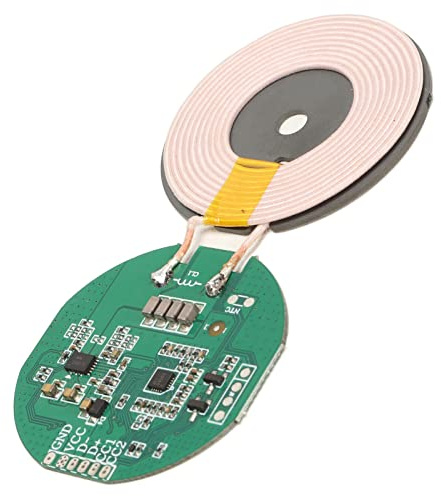 Cuifati Kabelloses Lademodul, Kabelloses Qi-Ladegerät 15 W PCBA-Platinenspule Kabelloses Laden Micro-USB-Anschluss DIY-Spule Kits 5‑12 V