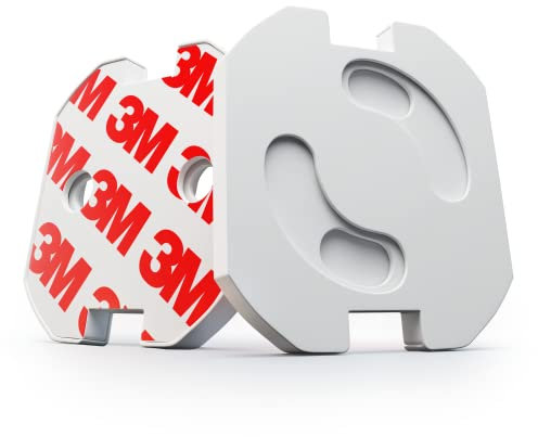 KmodiLAB Protector Enchufes Para Bebes [22x] - Tapa con Adhesivo ULTRA FUERTE - Cubre Enchufes Schuko (Blanco)