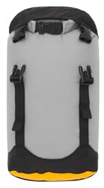 SEA TO SUMMIT - Evac Compression Dry Bag M 13L - Award Winning Waterproof Storage - Lightweight - Roll-Top - Recycled Fabric - For Backpacking & Kayaking - 22 x 20.2 x 44.7cm - HighRise Grey - 136g