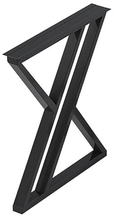 AKOGG Tischbeine Metall,Tischgestell Aus Eisen,Tischkufen,Möbelfüße Für Möbel,Robustes Eisenmaterial Und Industrielles Modernes Design Für DIY-Couchtisch,Schreibtisch,Mit Schrauben & Bodenschoner (SI