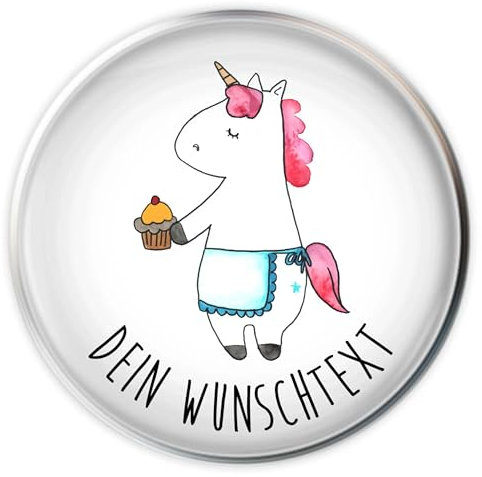 Mr. & Mrs. Panda Personalisierter Waschbecken Stöpsel Einhorn Muffin - Personalisierte Geschenke, Geburtstagsgrüße, Grüße, Selbst Gestalten, Backen, Abfluss, Stopfen, Personalisierung, Geburtstag