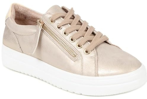 Chunky Platform Trainers - Soft Gold Size 5