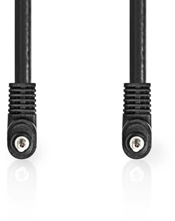 NEDIS Cavo audio video - Connettore 3,5 mm - Connettore 3,5 mm - Nichelato - 2,00 m - Rotondo - PVC - Nero