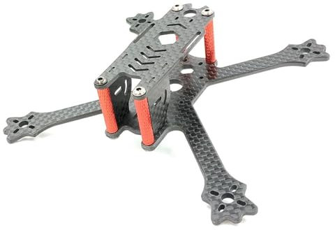 QXWRLD 90-Grad-Schneidrahmen-Kit aus Kohlefaser, RC-Drohne, FPV, Racing, Quadrocopter, Freestyle, True X UAV F3 F4 1407 1306 3050 DIY Drohnenbausatz