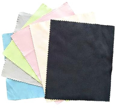 COLLBATH 24pcs Eyeglasses Cleaning Cloth Microfiber Lens Cleaning Cloths for Camera Screens Phones Mixed Colors Multipurpose Reusable for Optical Glasses and Electronics