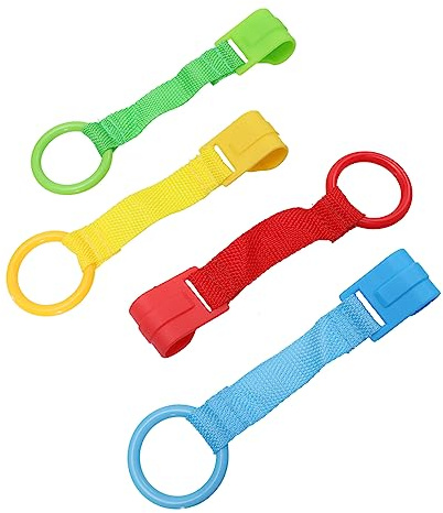 BESPORTBLE 4Stücke Praktische Pull Ringe Für Krippe Stehender Lernring Für Sicheres Glatte Kanten Langlebig Gesundheitsbewusst Kinderwagen Zubehör Für Sicheres