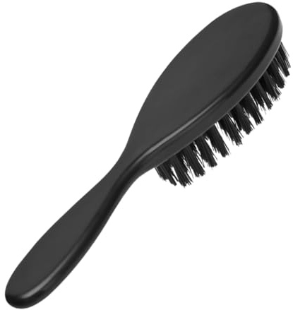 LOLIPPYY Taschenbartbürste Mit Weicher Bartbürste Für Männer Schnurrbartglätter Bartkamm Für Männer Friseurbürste Rasierbürste Haarölkamm Bartglätter Für