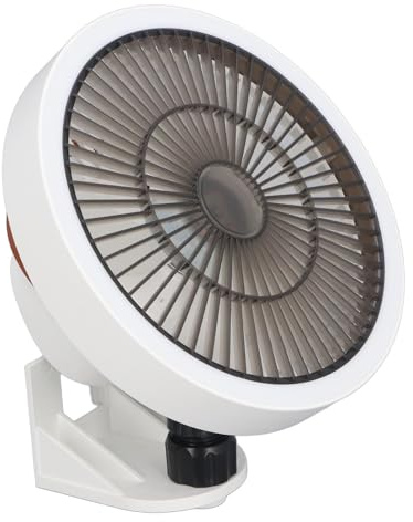Agatige Oszillierender Wandventilator, 7,09 × 3,94 × 7,09 Zoll, kleiner Wandventilator mit Fernbedienung, Mini-Oszillierventilator mit Nachtlicht, 3 Geschwindigkeiten für Schlafzimmer Büro