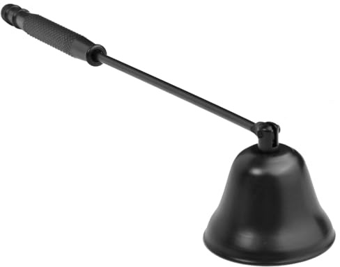 Daleweo Black Stainless Steel Candle Snuffer Tool, Long Handle Candle Extinguisher Wick Snuffer Accessory for Most Candles