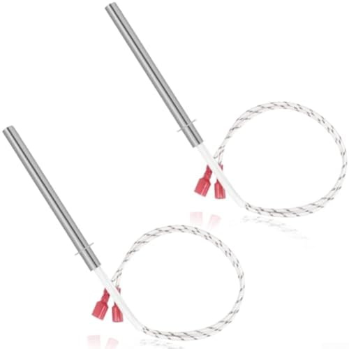 AugustknowU SRV7000-660 - Accenditore per stufa a pellet, 300 W, 120 V, AC, ricambio per Pelpro serie PP130 e modelli selezionati di piacevole focolare (2 pezzi)