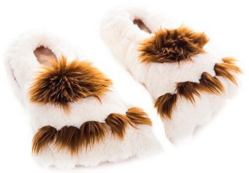 Habibi Plush Classic – 1540 Slippers Big Foot, Gr. M (37-40) Hausschuhe/Wärmepantoffeln/Wärmeschuhe zum Erwärmen in der Mikrowelle/Backofen …