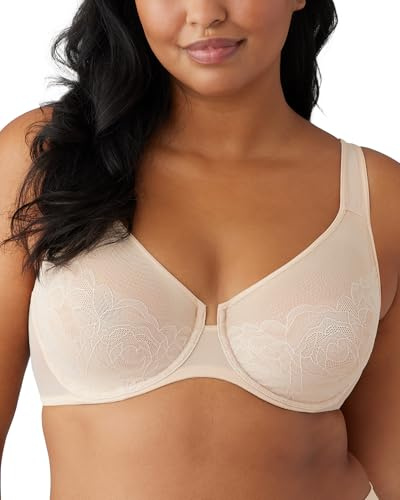 Wacoal Women's Stark Beauty Unlined Full Coverage Underwire Bra, 855225, Sand, 38DD
