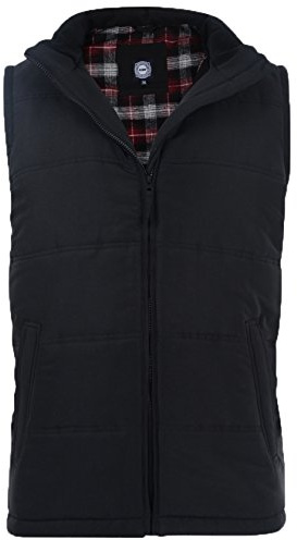 Kam Fashion vadderad väst kroppsvärmare, Svart, 3XL