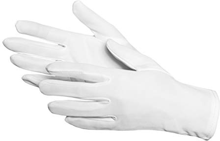 Jah Nylon-Handschuh (Simplex) schwer weiß mit Schichtel – lebensmittelgeeignet & robust – für Lebensmittelhandling, Kühlbereich & Verpackung