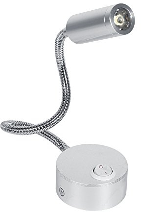 Zerodis Led Lampe de Lit Lampe Lecture Liseuse Lampe de Travail Lampe Tête de lit Mur avec Flexible Col de cygne pour Têtes de Lit, Bureau à Domicile, Studio, Hôtels(3500K Blanc chaud-3W)
