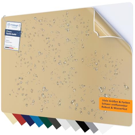 Flickly®| Selbstklebender Reparatur Flicken|robust & wasserfest | Patch für LKW Planen, Anhänger, Zelt, Markise, Pool, Camping und mehr | viele Farben | 30 x 20cm | Elfenbein (RAL1014)