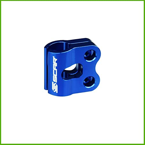 SCAR BREMSLEITUNG HALTER kompatibel mit KAWASAKI KXF KLX 65 80 85 100 125 250 450 450 450R 150BF D-TRACKER125 89-26 SUZUKI RM RMZ DRZ 04-26 Blau